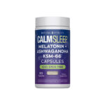 CALM Sleep Melatonin + Ashwagandha KSM-66, 60 Capsules